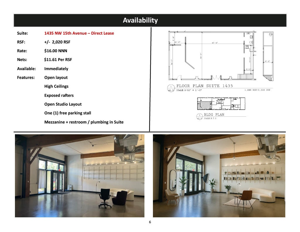 1627 NW 14th Ave, Portland, OR for lease Interior Photo- Image 1 of 1