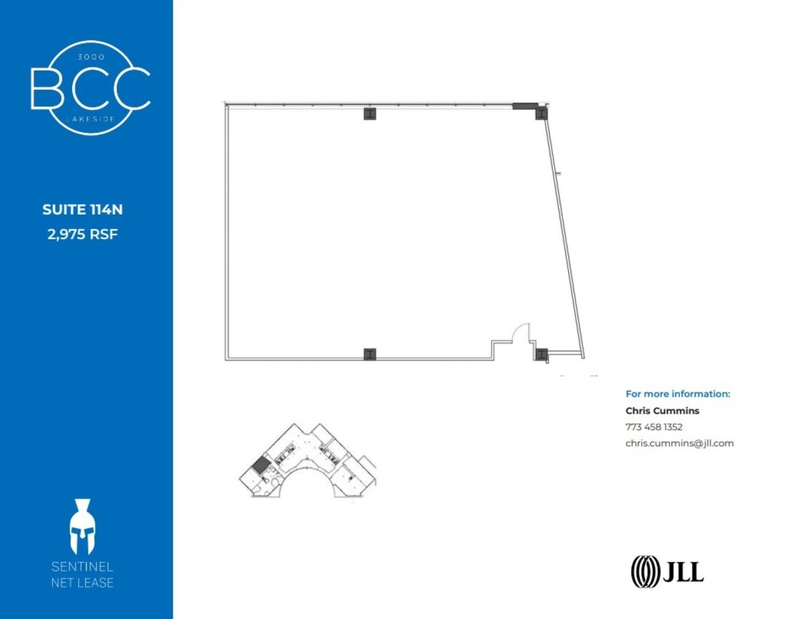 3000 Lakeside Dr, Bannockburn, IL à louer Plan d’étage- Image 1 de 1