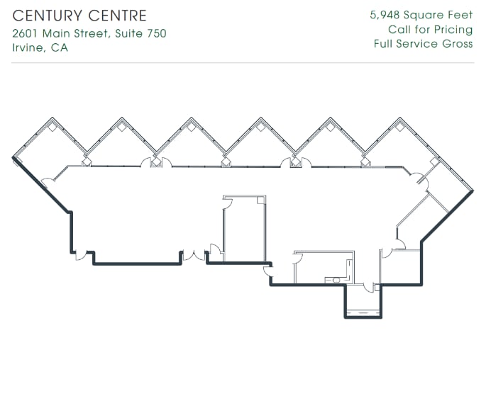 2601-2603 Main St, Irvine, CA à louer Plan d  tage- Image 1 de 1