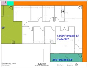 3701-3801 Kirby & 2401 Portsmouth, Houston, TX à louer Plan d  tage- Image 1 de 1