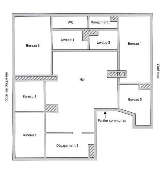 Bureau dans Lyon à louer - Plan d’étage - Image 2 de 2