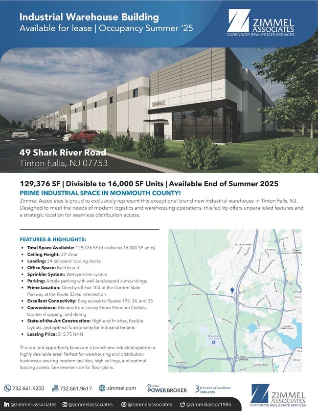 More details for 49 Shark River Rd, Tinton Falls, NJ - Industrial for Lease