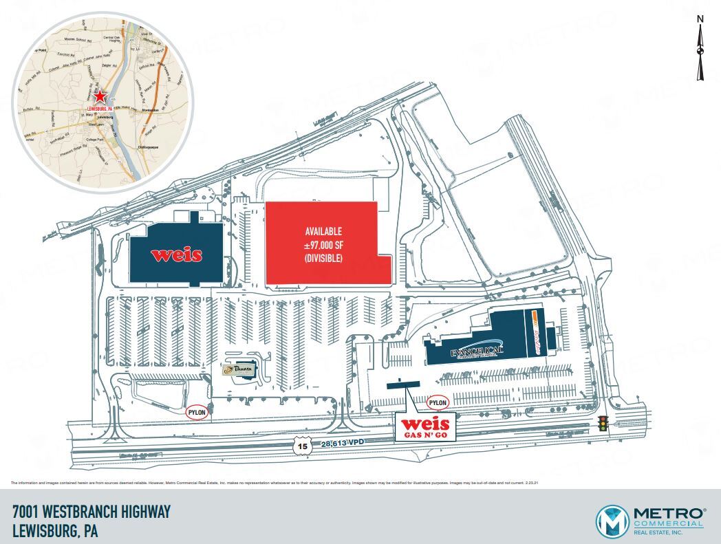 7125 Westbranch Hwy, Lewisburg, PA for lease Site Plan- Image 1 of 1