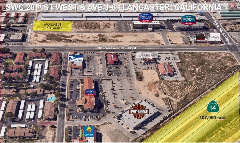W Avenue J-8 & 20th St W, Lancaster, CA à vendre - Photo du bâtiment - Image 1 de 1