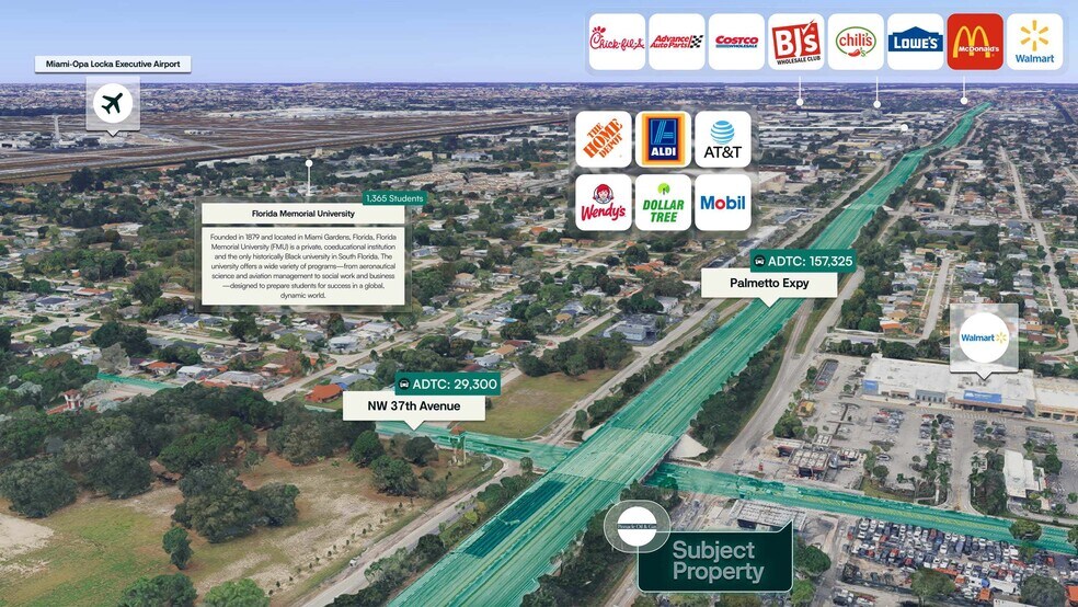 3695 NW 167th St, Opa-locka, FL à vendre - Aérien - Image 2 de 2