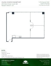 4910 Birch St, Newport Beach, CA for lease Floor Plan- Image 1 of 1