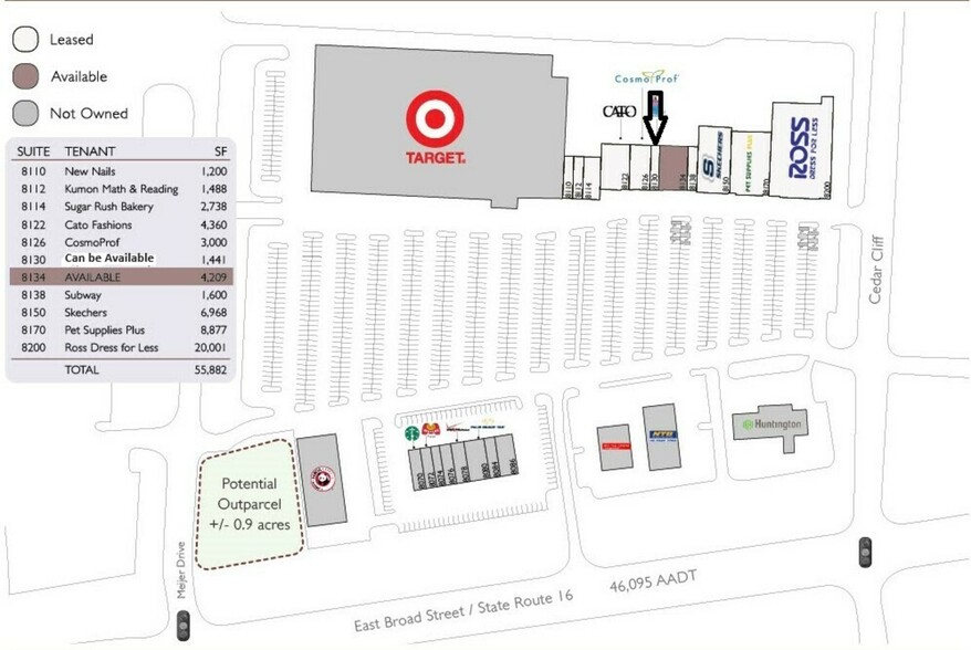 8070-8200 E Broad St, Columbus, OH for lease - Site Plan - Image 1 of 12