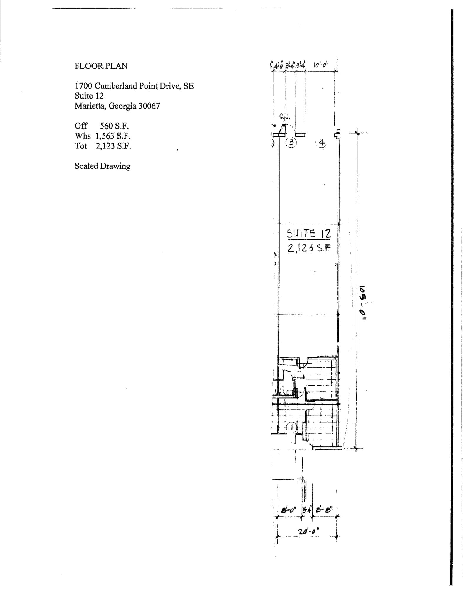 1710 Cumberland Point Dr SE, Marietta, GA for lease Site Plan- Image 1 of 1