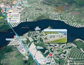 14550 River Beach Dr, Port Charlotte, FL - AERIAL map view - Image1