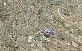 6270 S Country Club Rd, Tucson, AZ - AERIAL  map view