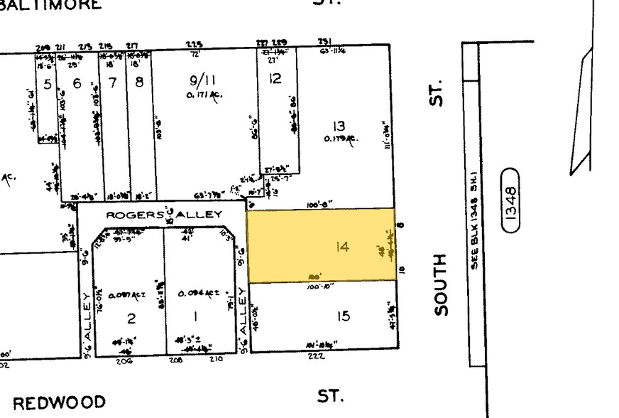 8-10 South St, Baltimore, MD for lease - Plat Map - Image 3 of 11