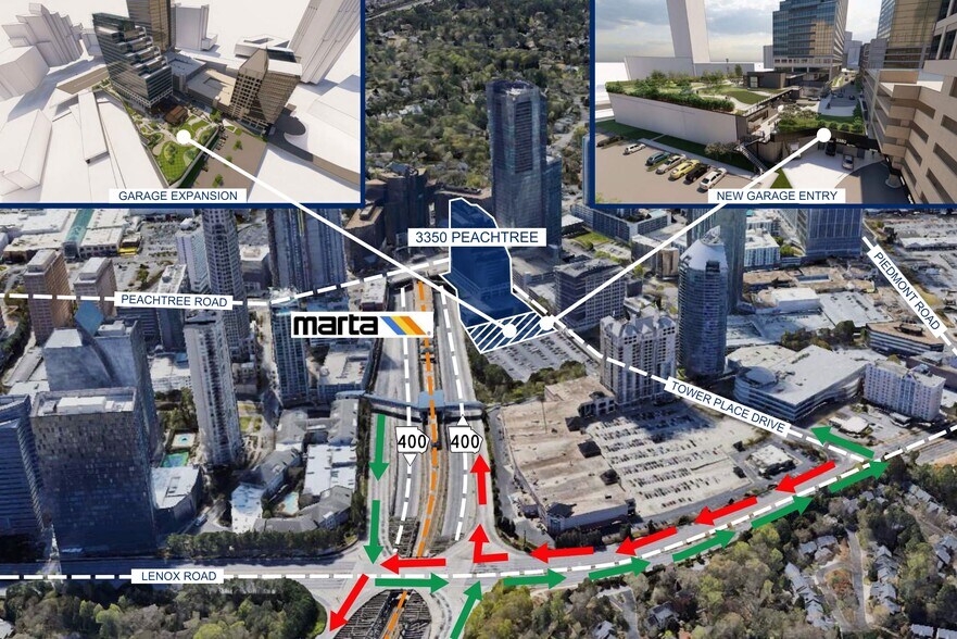 3350 Peachtree Rd Ne, Atlanta, GA à louer - Aérien - Image 2 de 45
