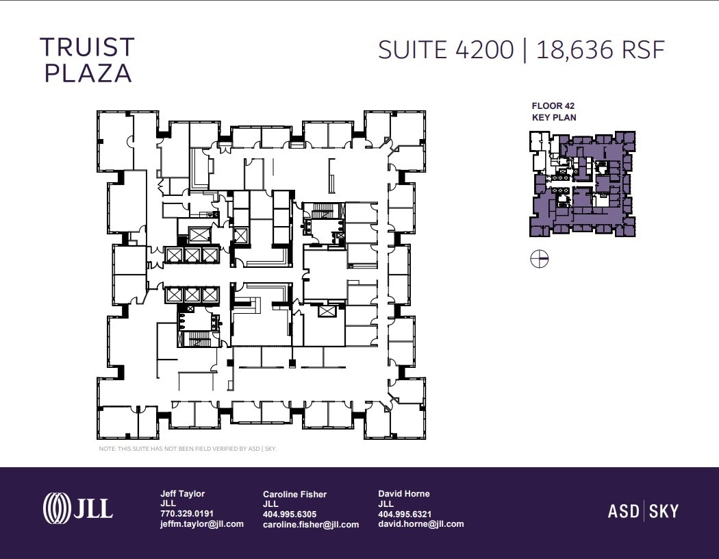 303 Peachtree St Ne, Atlanta, GA à louer Plan d’étage- Image 1 de 1