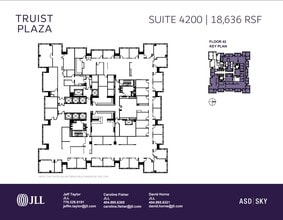 303 Peachtree St Ne, Atlanta, GA à louer Plan d’étage- Image 1 de 1