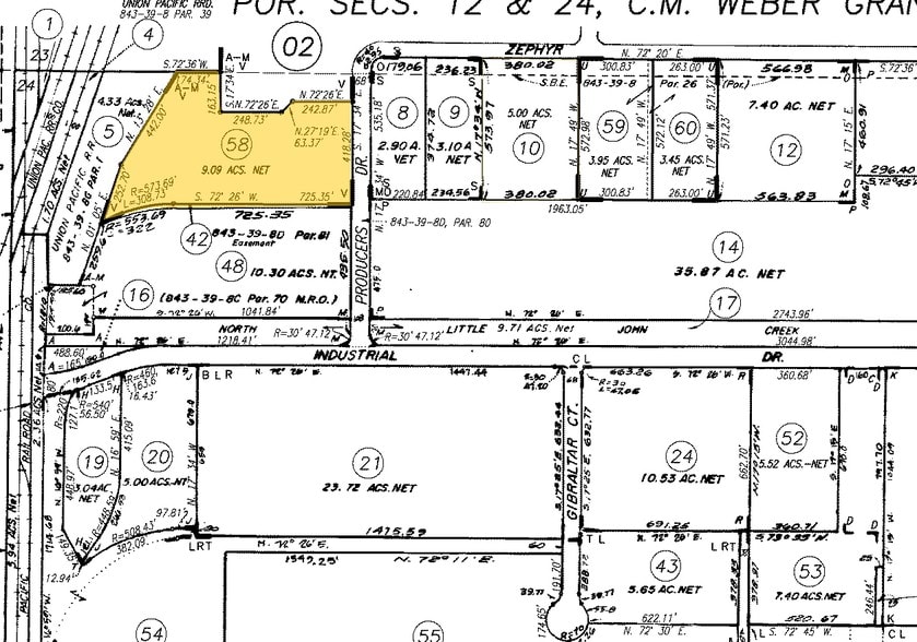 3837 Producers Dr, Stockton, CA for lease - Plat Map - Image 3 of 4