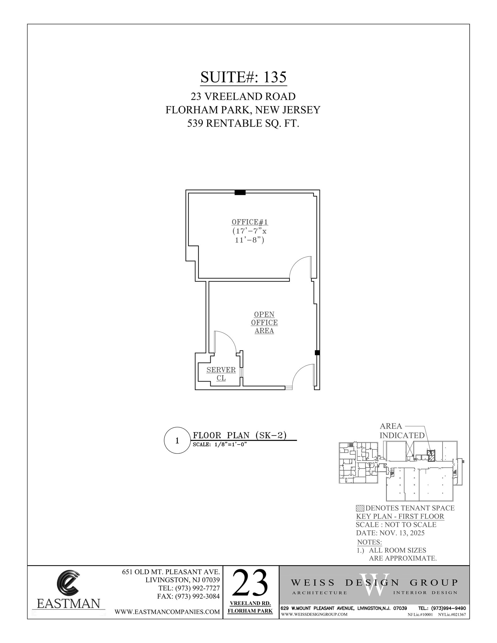 23 Vreeland Rd, Florham Park, NJ for lease Site Plan- Image 1 of 1