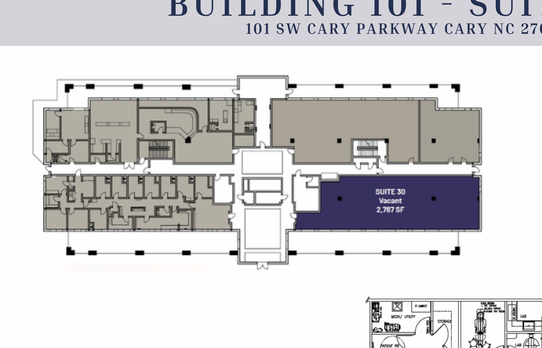 101 SW Cary Pky, Cary, NC for lease Floor Plan- Image 1 of 2