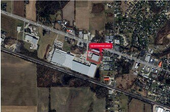 105 Enterprise Dr, Bellevue, OH - AERIAL  map view