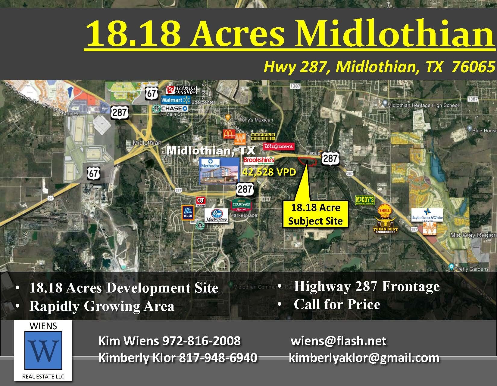 Highway 287, Midlothian, TX à vendre Aérien- Image 1 de 5