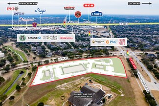 Plus de détails pour NEC SPRING GREEN BLVD. & S. FRY RD., Katy, TX - Commerce de détail à louer
