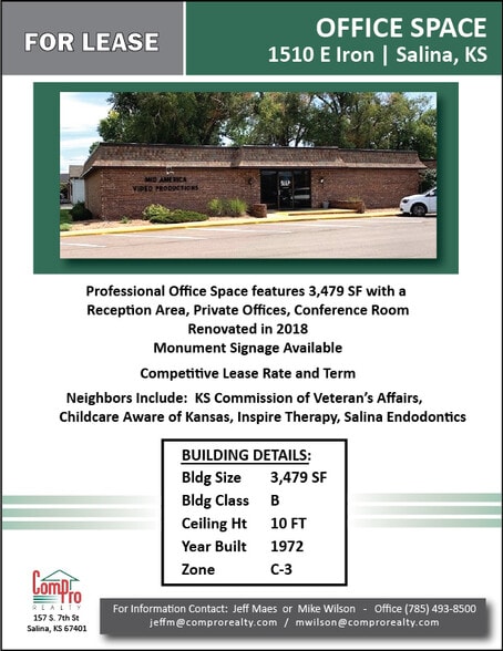 1500-1518 E Iron Ave, Salina, KS for lease - Primary Photo - Image 1 of 3