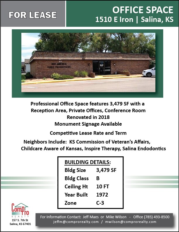 1500-1518 E Iron Ave, Salina, KS for lease Primary Photo- Image 1 of 4