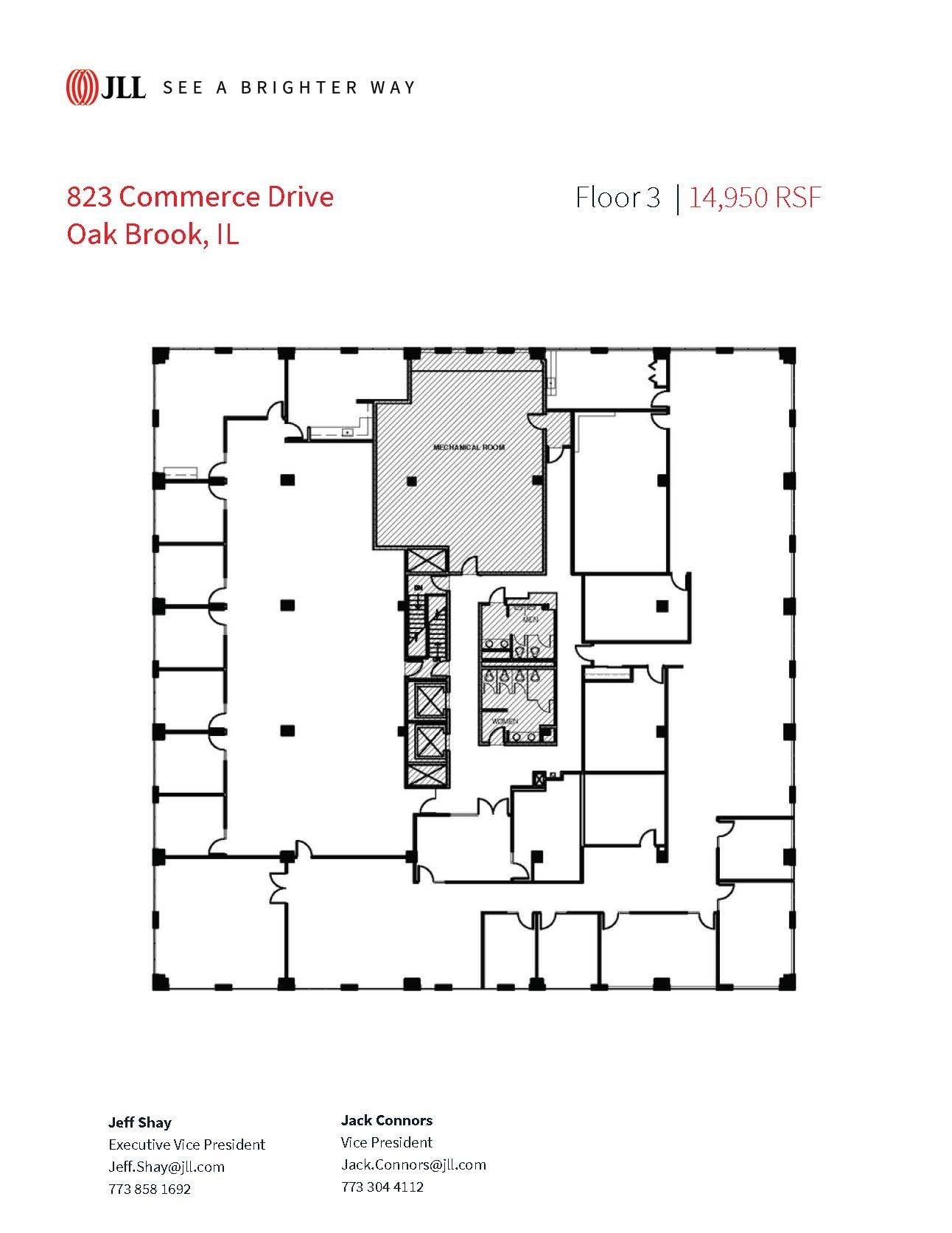 823 Commerce Dr, Oak Brook, IL for lease Floor Plan- Image 1 of 2