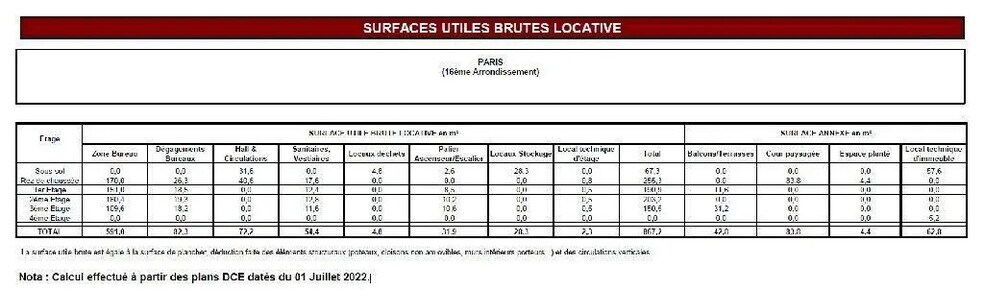 Bureau dans Paris à vendre - Plan d’étage - Image 3 de 9