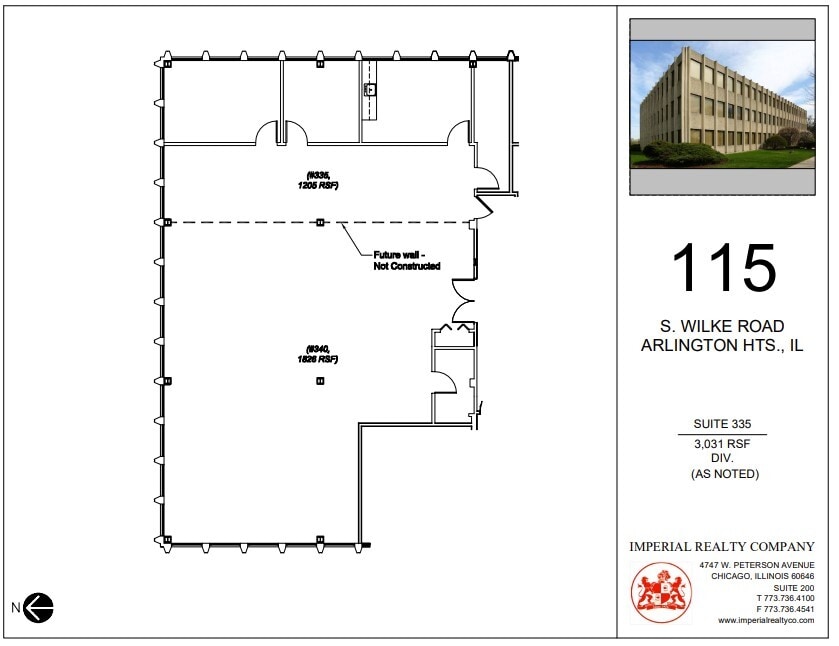 115 S Wilke Rd, Arlington Heights, IL à louer Plan d  tage- Image 1 de 5