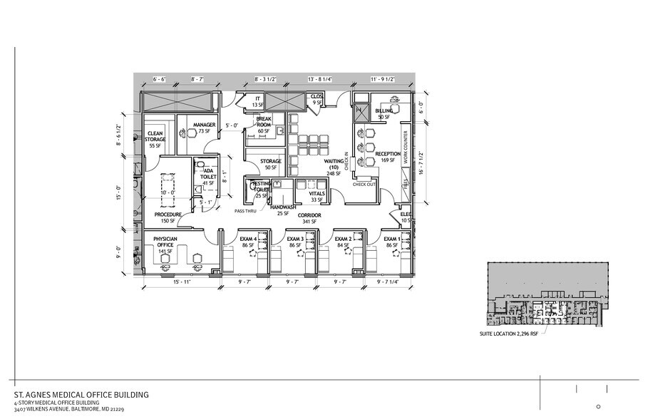 3407 Wilkens Ave, Baltimore, MD à louer - Plan d’étage - Image 2 de 4