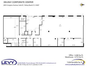 2855-2915 S Congress Ave, Delray Beach, FL for lease Floor Plan- Image 2 of 4