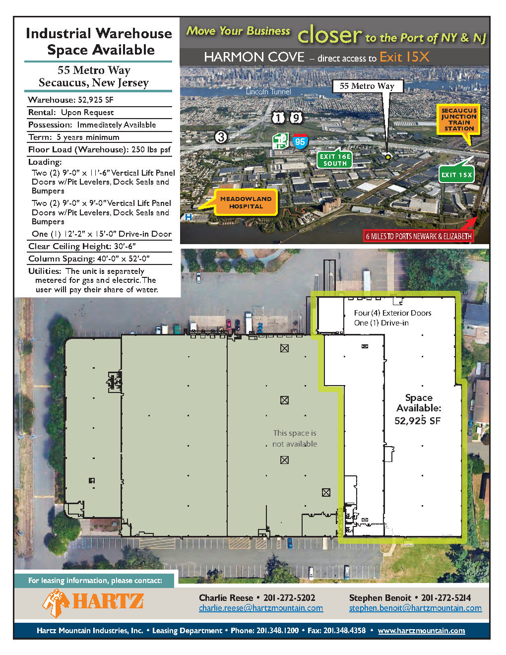 55 Metro Way, Secaucus, NJ for lease Floor Plan- Image 1 of 1