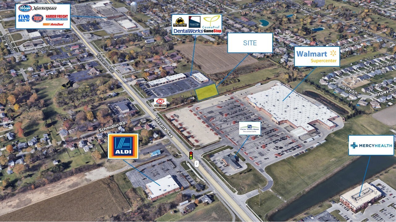 3555 Navarre Avenue ( rear) Ave, Oregon, OH à vendre Aérien- Image 1 de 3