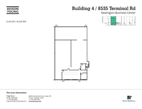 8536 Terminal Rd, Lorton, VA à louer Plan d  tage- Image 1 de 1