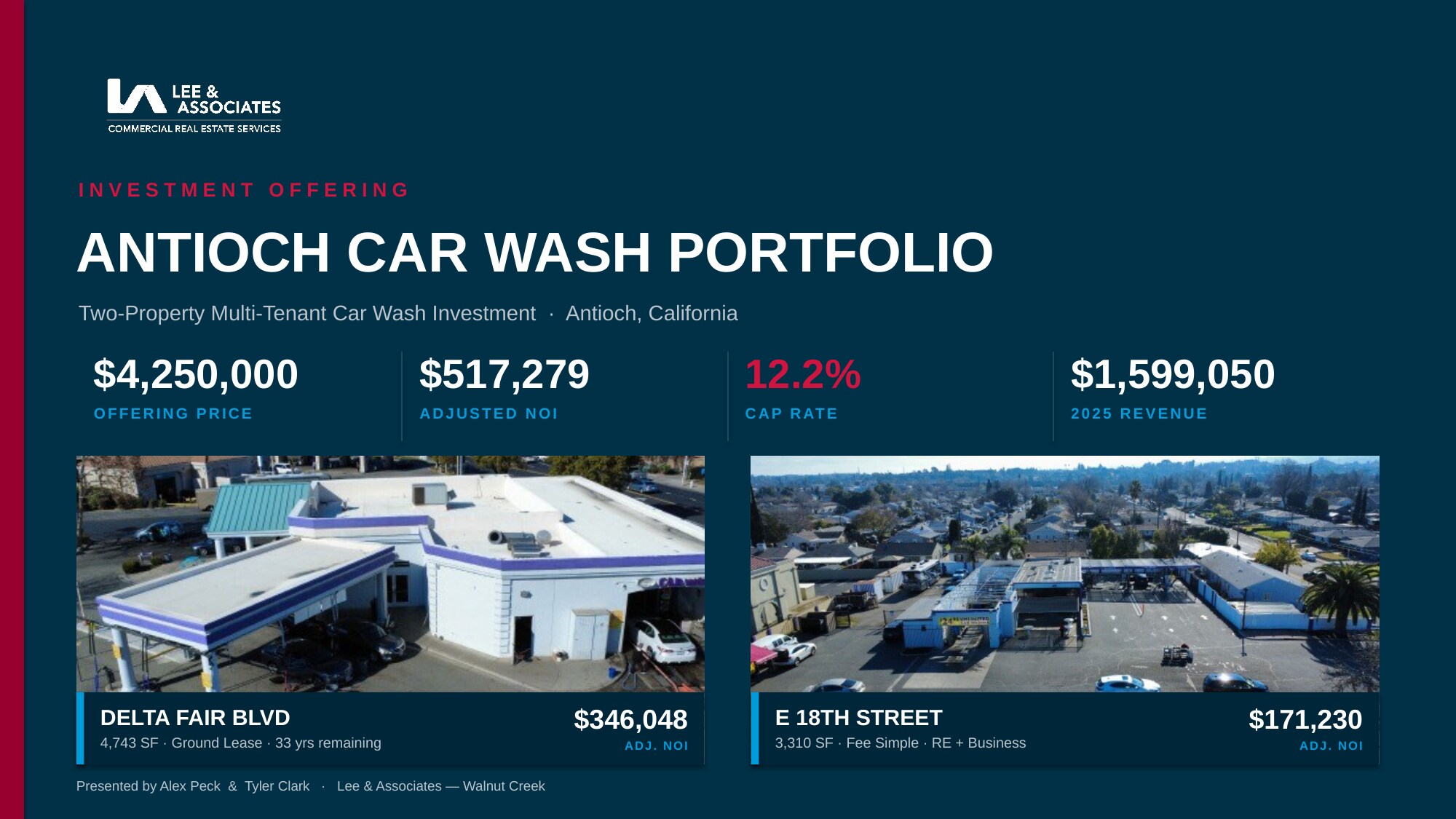 Antioch Car Wash Portfolio portefeuille de 2 propriétés à vendre sur LoopNet.ca Photo du bâtiment- Image 1 de 8