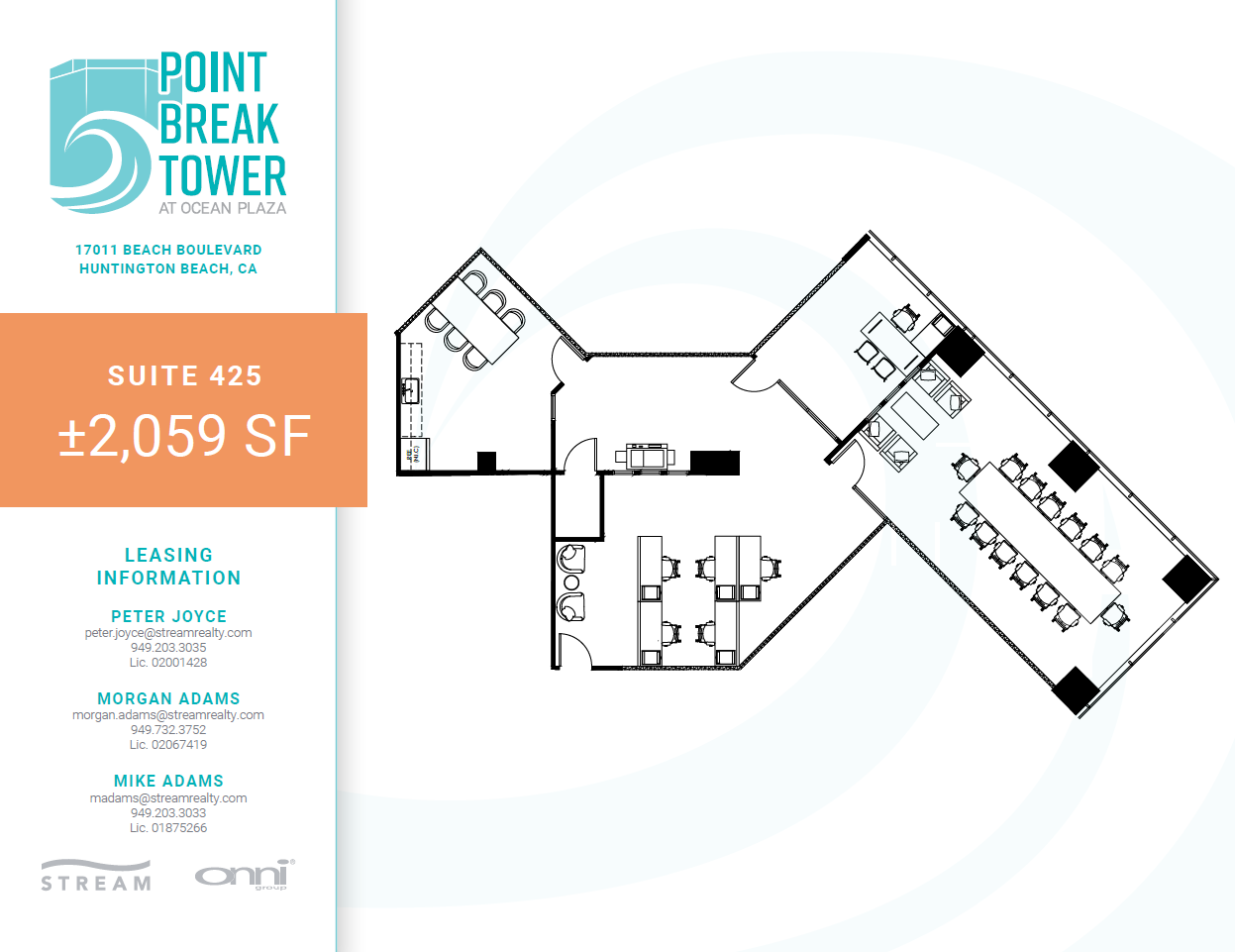 17011 Beach Blvd, Huntington Beach, CA for lease Floor Plan- Image 1 of 2