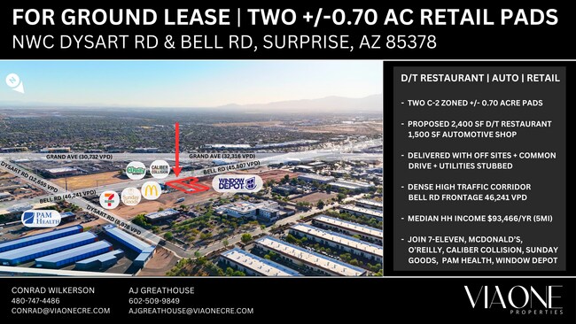 Plus de détails pour 13184 W Bell Rd, Surprise, AZ - Terrain à louer