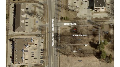 5495 Merle Hay Rd, Johnston, IA - aerial  map view