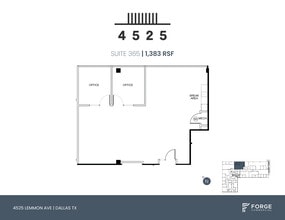 4525 Lemmon Ave, Dallas, TX for lease Floor Plan- Image 1 of 4