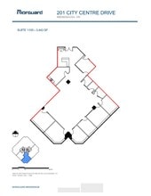 201 City Centre Dr, Mississauga, ON for lease Floor Plan- Image 1 of 1