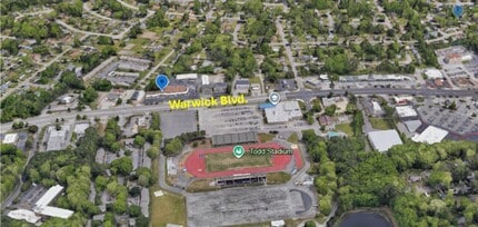 12486-12494 Warwick Blvd, Newport News, VA - Aérien  Vue de la carte