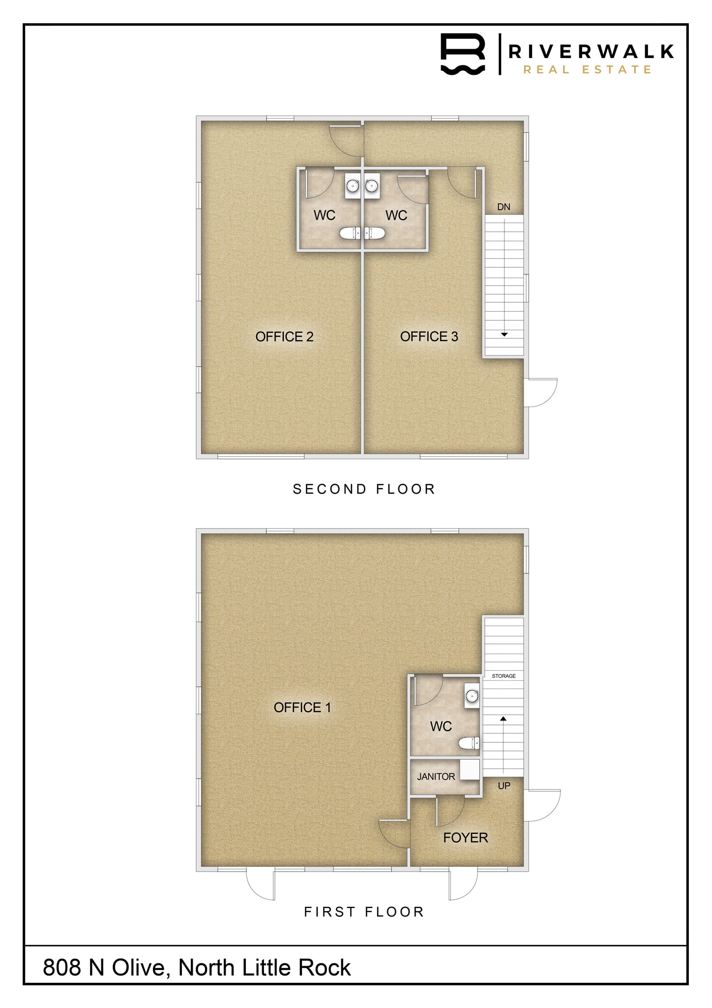 808 Olive St, North Little Rock, AR à louer Plan d’étage- Image 1 de 10