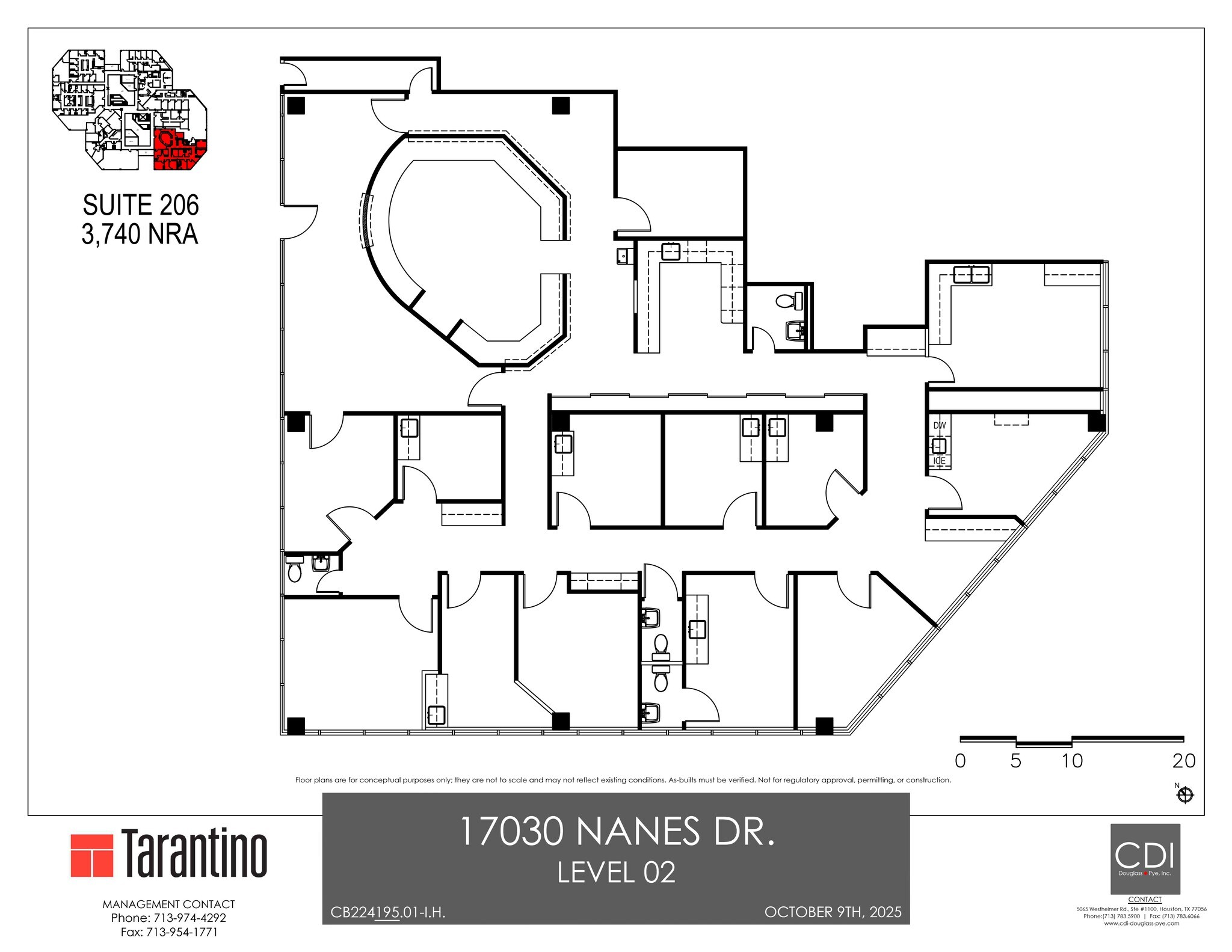 17030 Nanes Dr, Houston, TX à louer Plan de site- Image 1 de 1