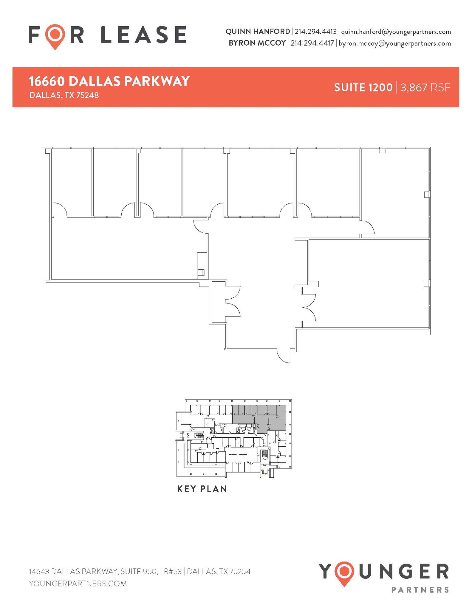 16610 N Dallas Pky, Dallas, TX à louer Plan d’étage- Image 1 de 1