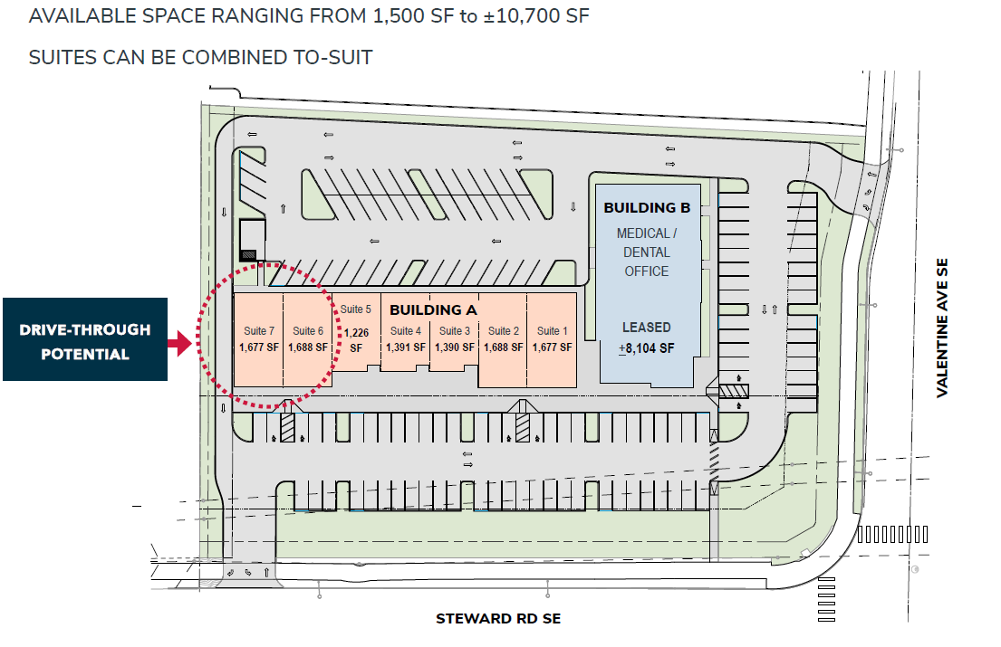 1094 Valentine, Pacific, WA for lease Site Plan- Image 1 of 1