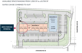 1094 Valentine, Pacific, WA for lease Site Plan- Image 1 of 1