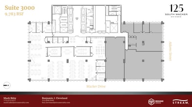 125 S Wacker Dr, Chicago, IL à louer Plan d’étage- Image 1 de 1