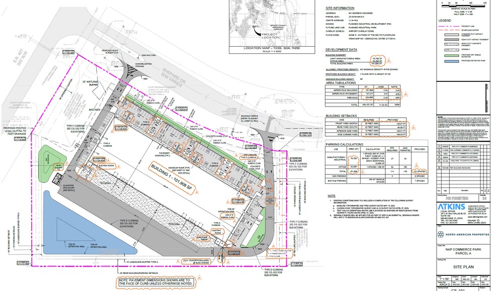 Shepard Dr., Titusville, FL à louer - Plan de site - Image 3 de 4