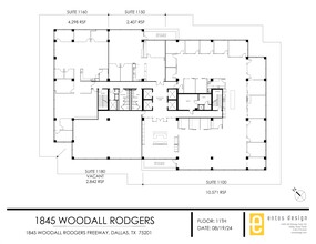 1845 Woodall Rodgers Fwy, Dallas, TX à louer Plan de site- Image 1 de 1