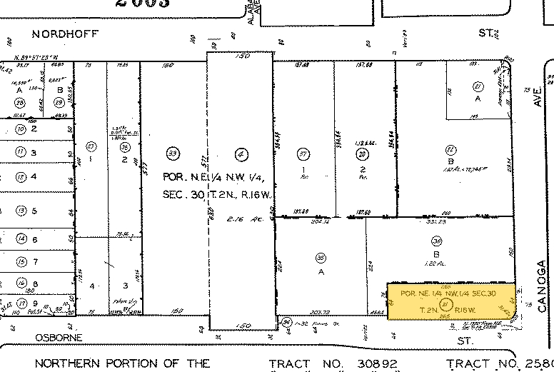 8945-9015 De Soto Ave, Canoga Park, CA à louer - Plan cadastral - Image 2 de 5